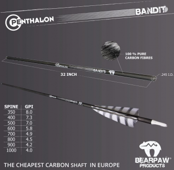 Carbonschaft Bearpaw Penthalon Bandit detail 2